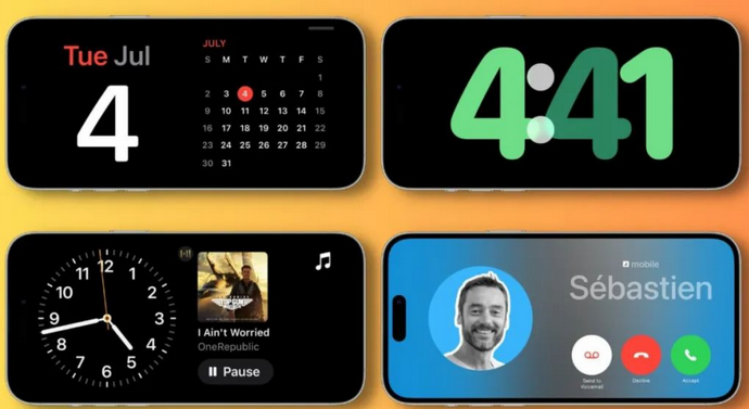 舞阳苹果手机维修分享iOS17横屏充电待机显示有什么好处 