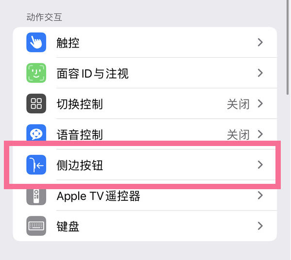 舞阳苹果14维修店分享iPhone14 Plus侧键双击下载功能关闭方法 