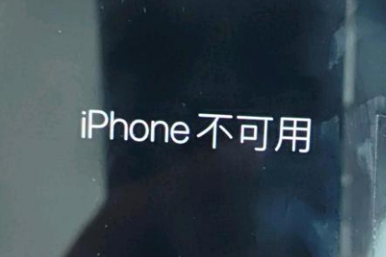 舞阳苹果服务网点分享锁屏界面显示“iPhone 不可用”如何解决 