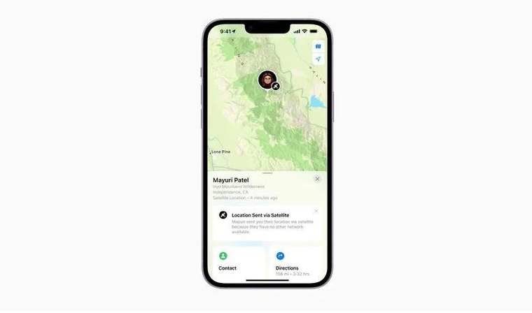 舞阳苹果14维修分享iPhone14系列中 FindMy功能通过卫星分享位置方法教程 